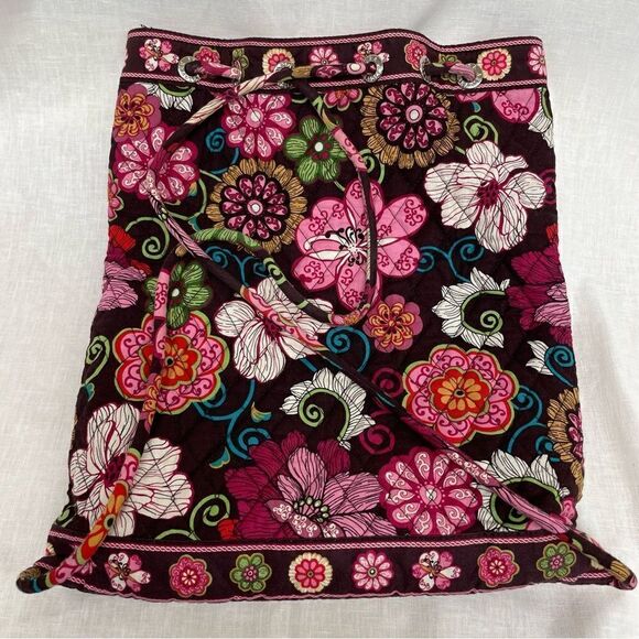 Vera Bradley mod flora draw string backpack - Picture 4 of 9